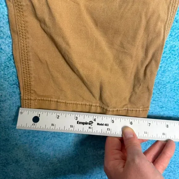 Carhartt Mens 30x30 Tan Double Knee Work Pants Rugged Flex Utility Workwear - Picture 9 of 16